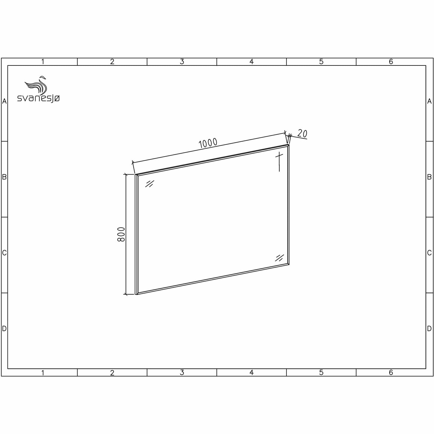 Rammespeil 50-140 cm (8578389318)