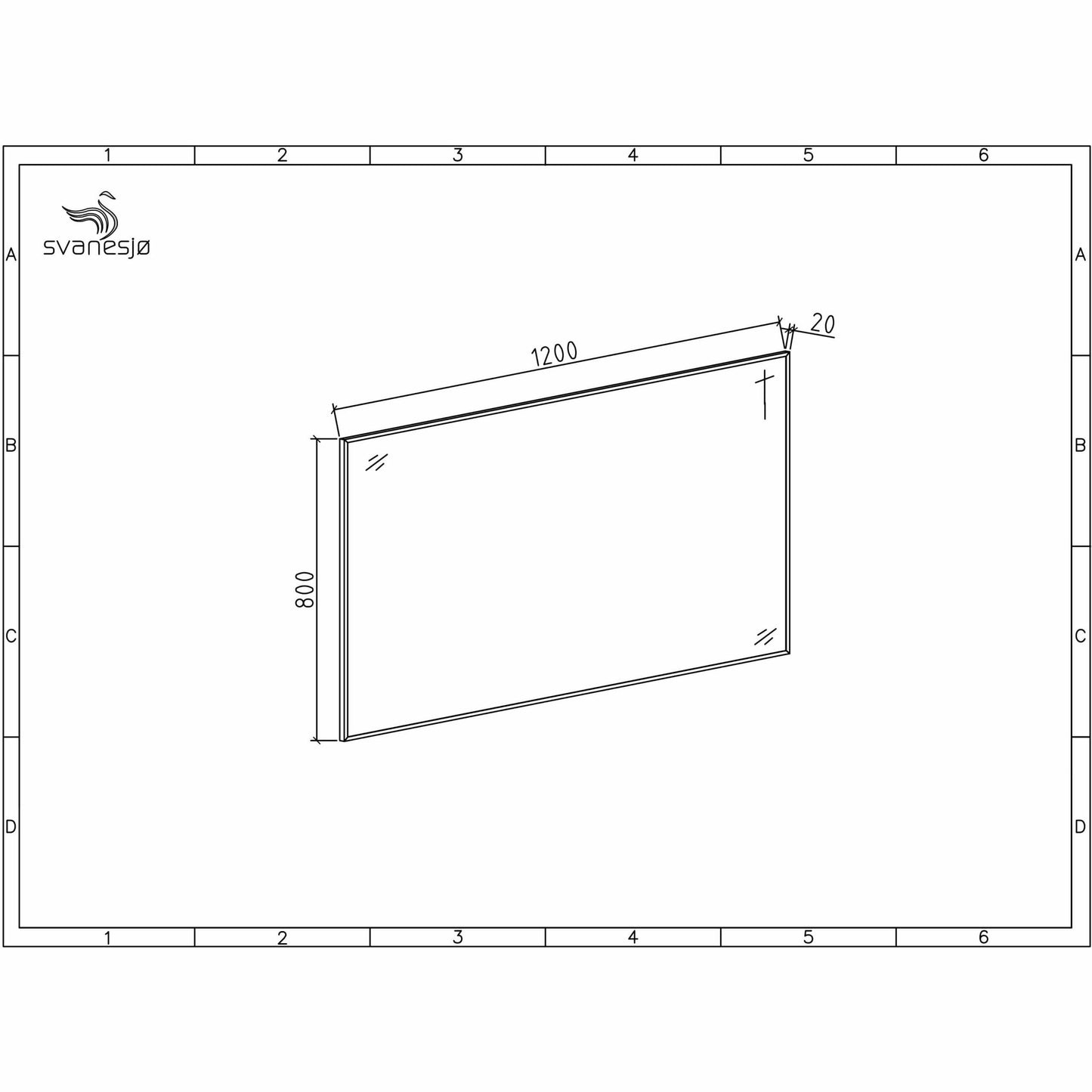 Rammespeil 50-140 cm (8578389318)