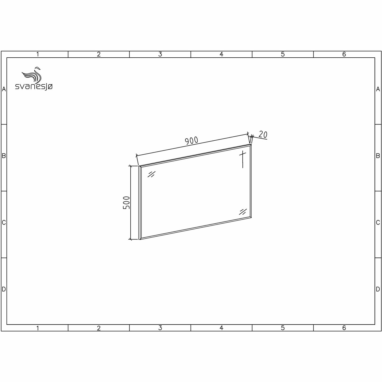 Rammespeil 50-140 cm (8578389318)