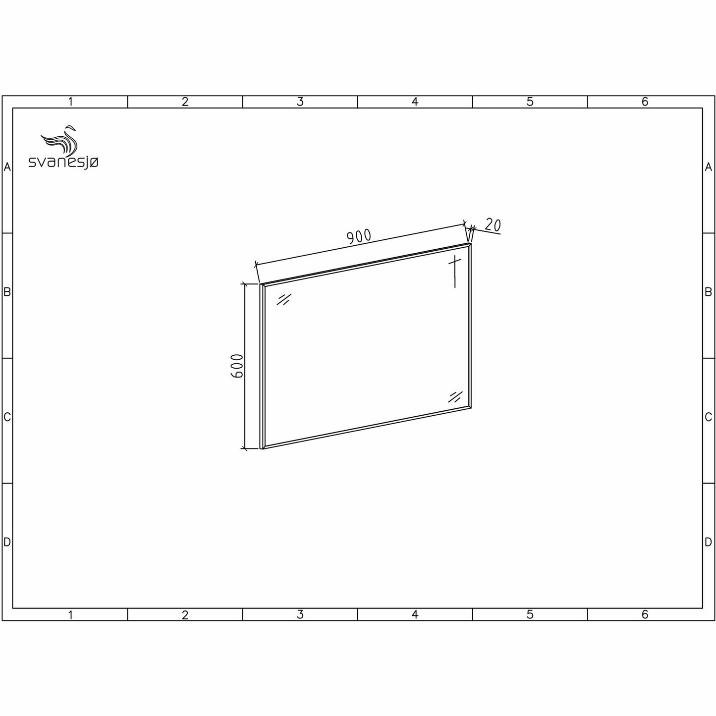 Rammespeil 50-140 cm (8578389318)