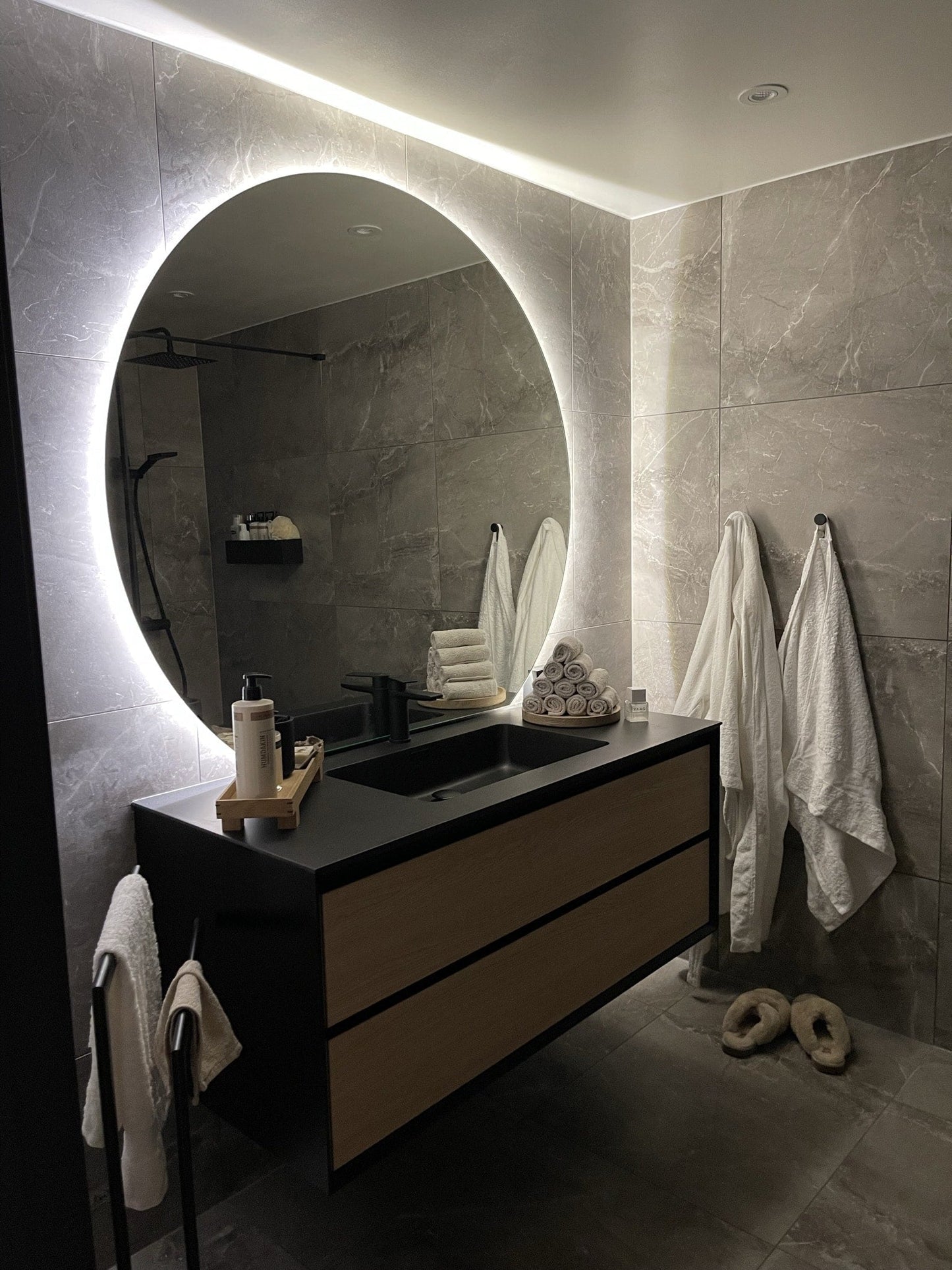 Neptun ledspeil med antidugg 120 cm