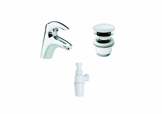 Krom pakkeløsning for servant (Damixa space armatur)