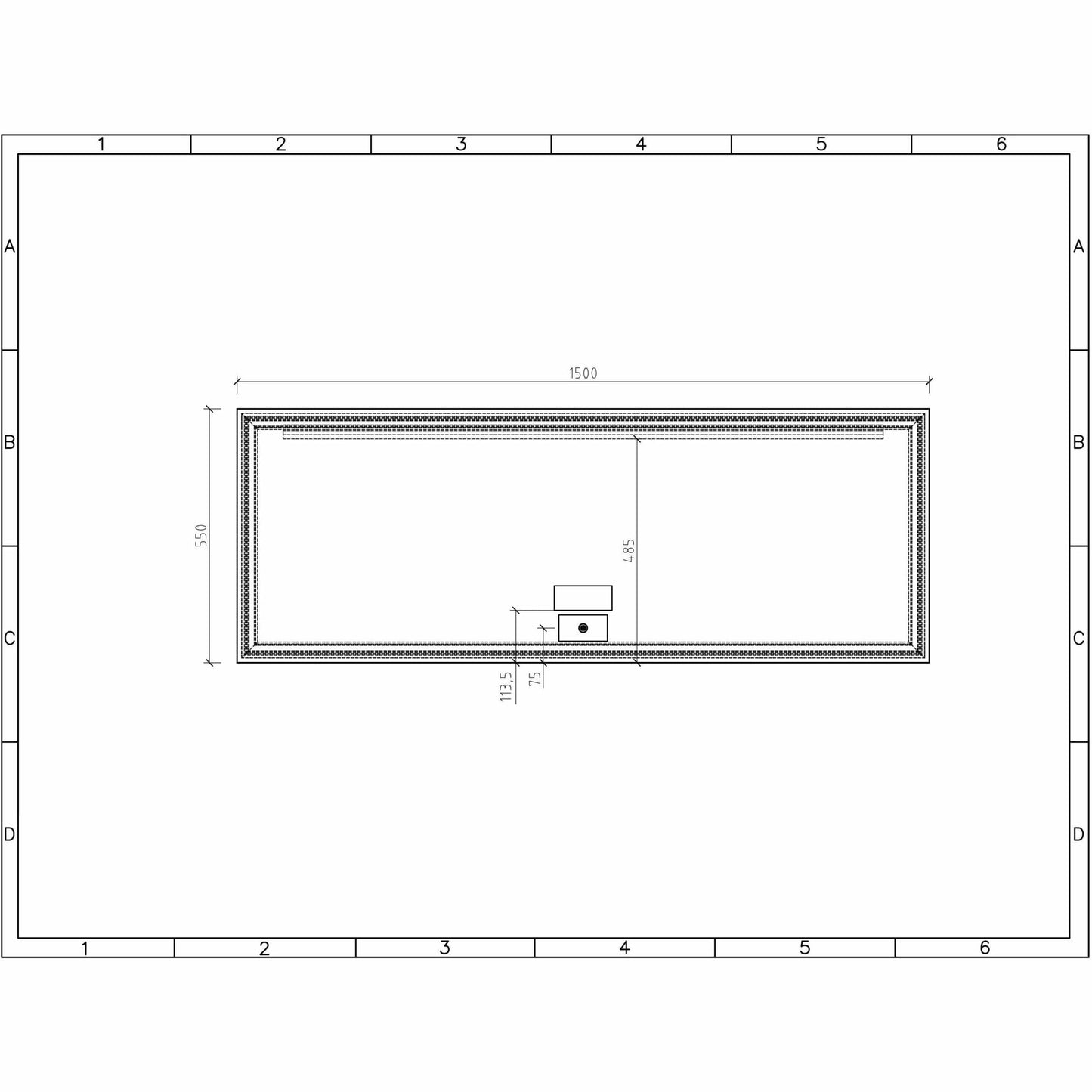 Thea LED-speil 3000 K