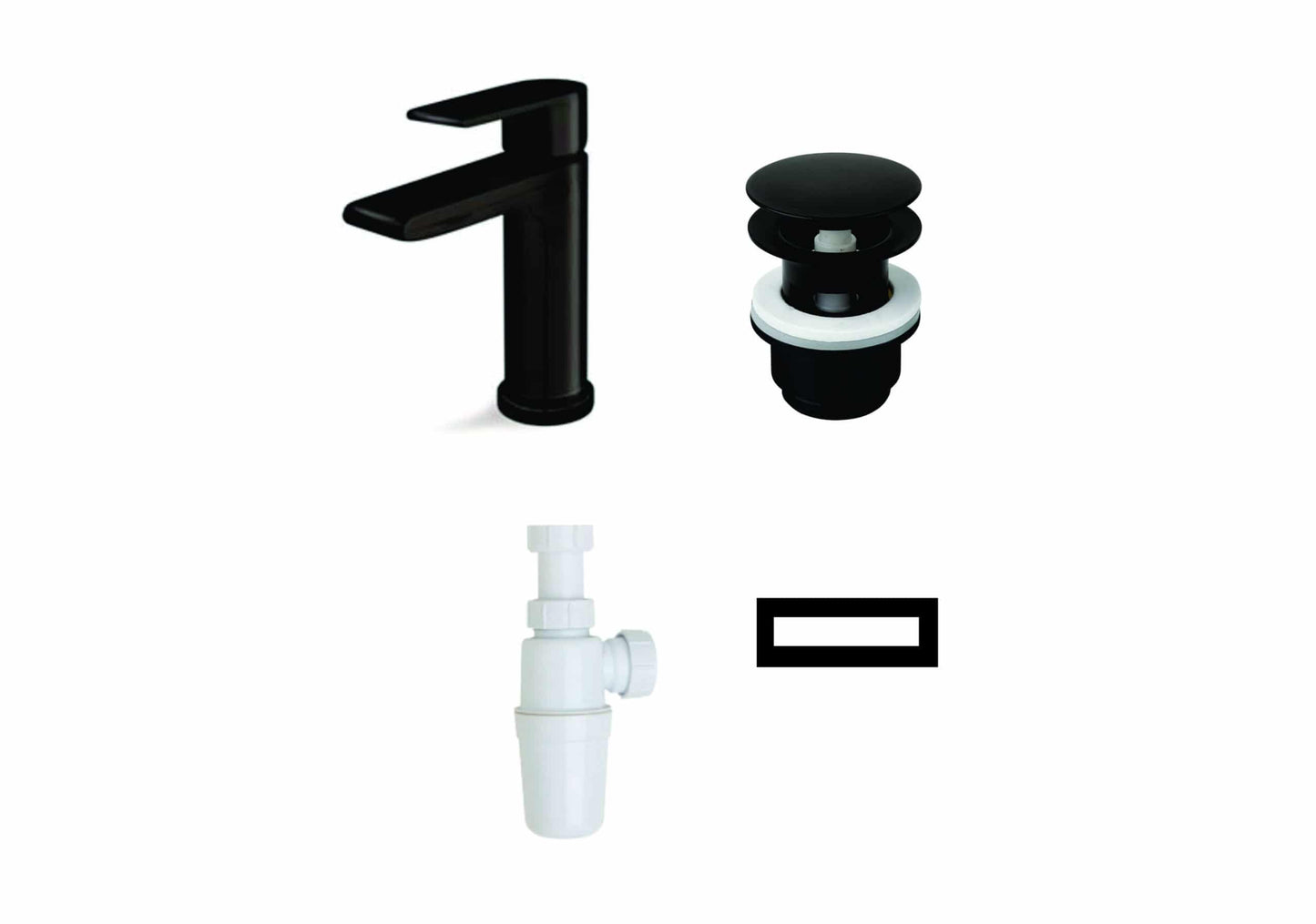 Sort pakkeløsning for servant (Newform fan armatur)