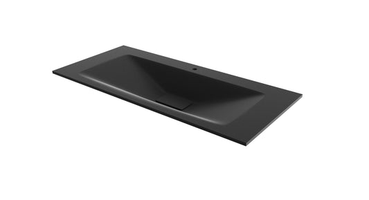 Vale glasservant sort matt