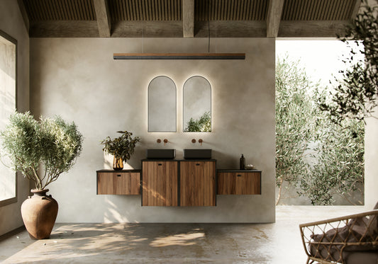 Provence miljø 221 cm sort eik/valnøtt stav