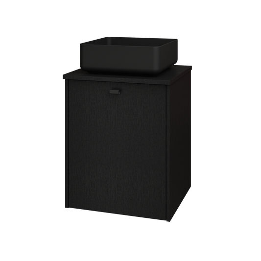 Provence servantskap B50 med Monaco porselenservant sort eik