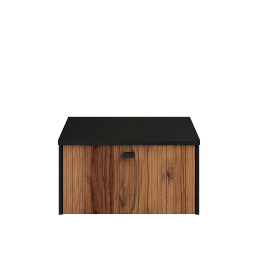 Provence kommode B60 sort eik/valnøtt stav