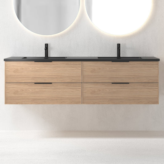 Essence 180 eik m/sort matt dobbel servant