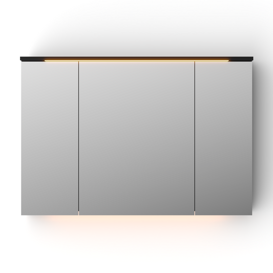 Verona speilskap, Sort matt 120 cm (returvare)