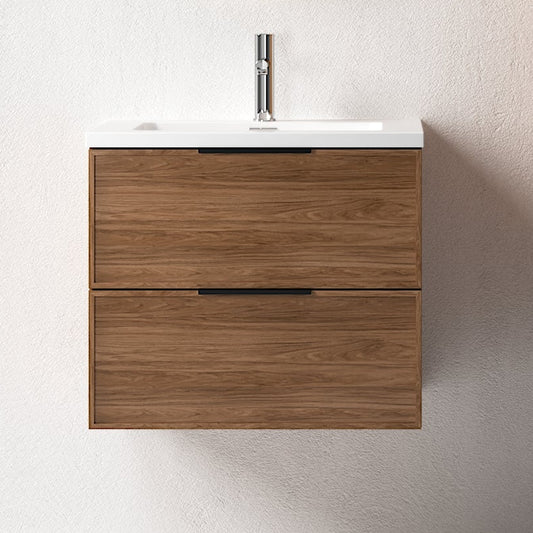 Essence 60 valnøtt m/hvit matt servant