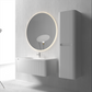Flow baderomsmøbel 100 cm hvit m/hvit matt servant + ledspeil og høyskap