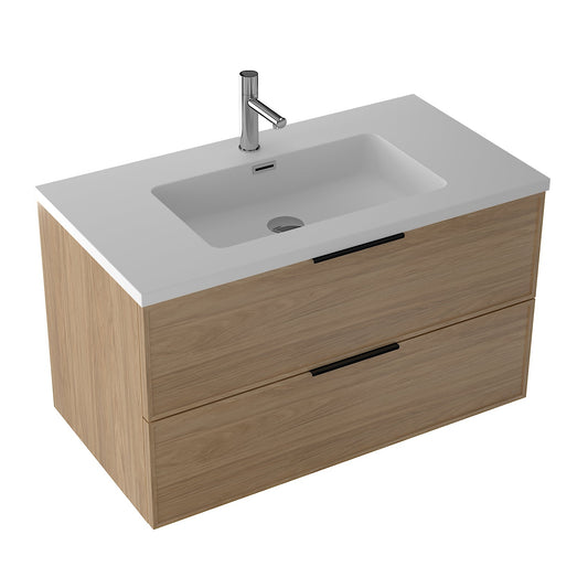 Essence 90 eik m/hvit matt servant