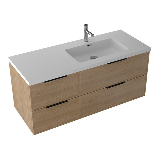 Essence 120 eik m/hvit matt høyre servant