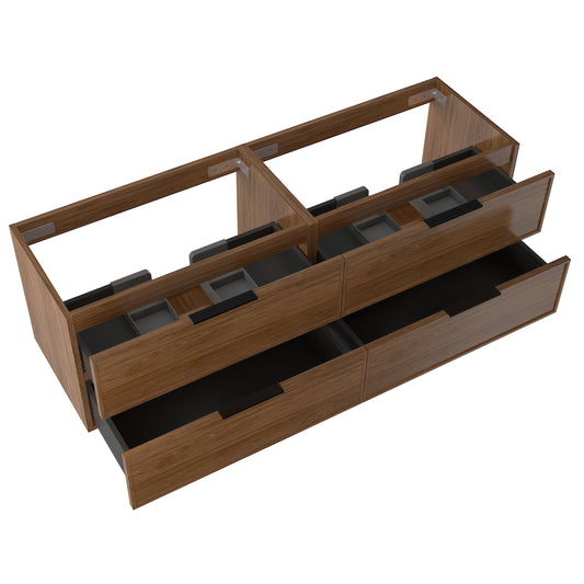 Essence 160 valnøtt UTEN/servant med dobbel utsparing