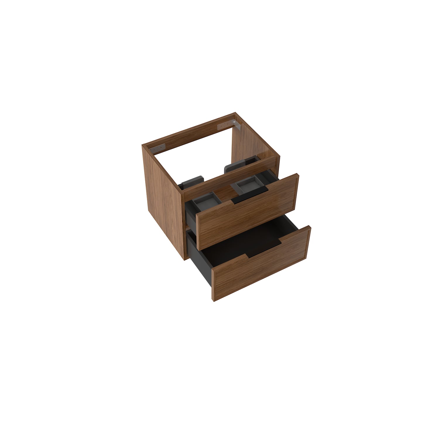 Essence 60 valnøtt m/hvit matt servant