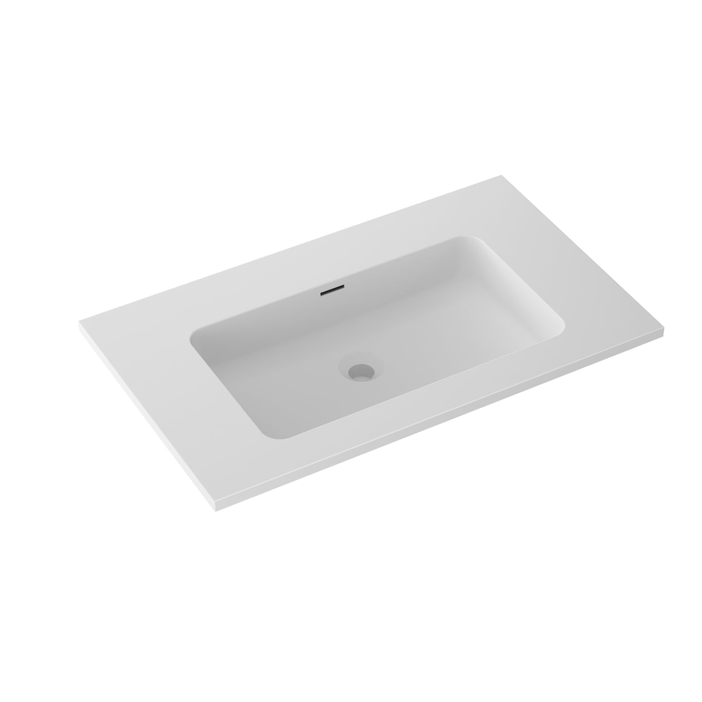 Essence 80 valnøtt m/hvit matt servant