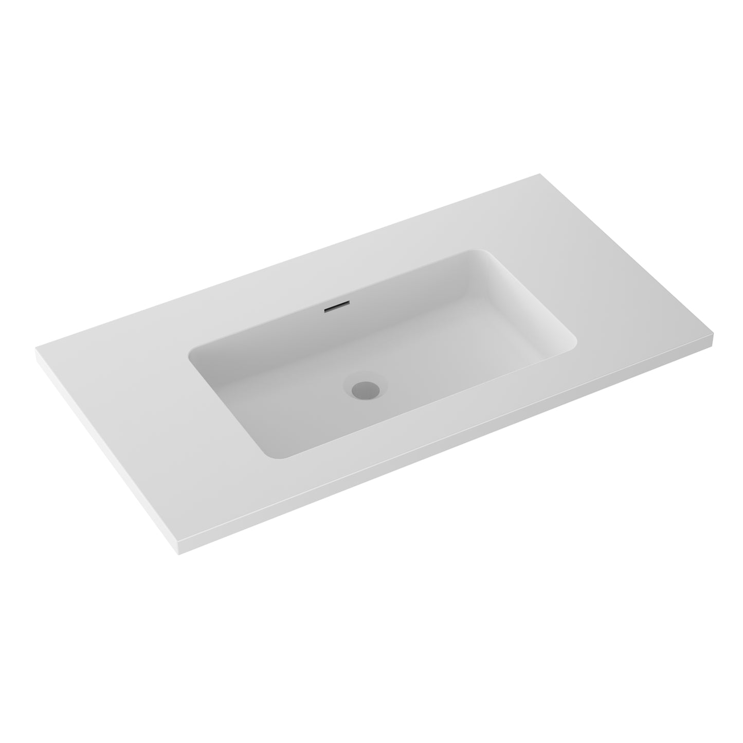 Essence 90 valnøtt m/hvit matt servant