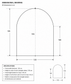 Bari grande lysspeil, m/antidugg 120x145cm