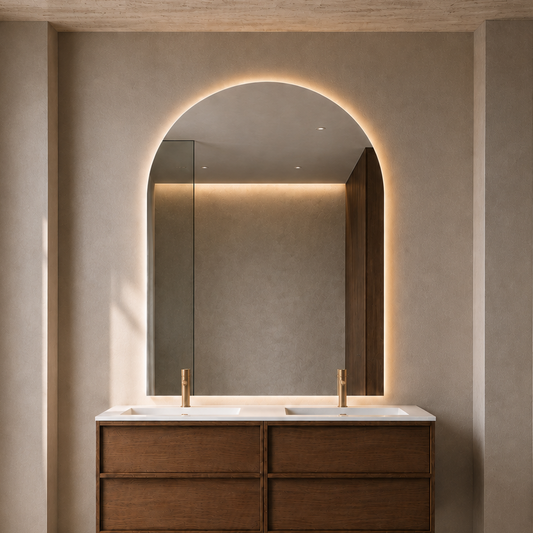 Bari grande lysspeil, m/antidugg 120x145cm