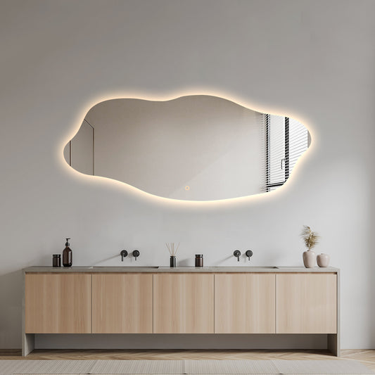 Venezia dimbart lysspeil m/antidugg 60x140cm