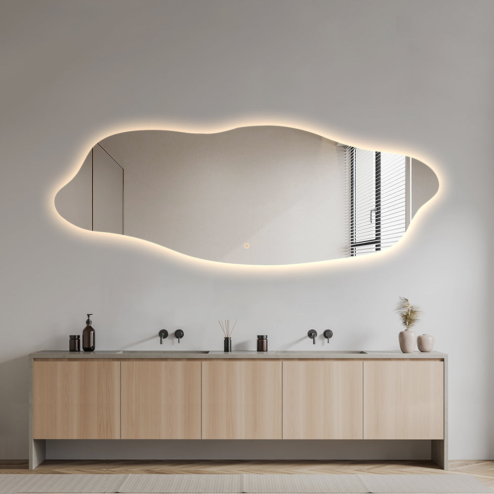 Venezia dimbart lysspeil m/antidugg 60x165 cm