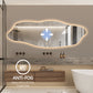 Venezia dimbart lysspeil m/antidugg 60x180 cm