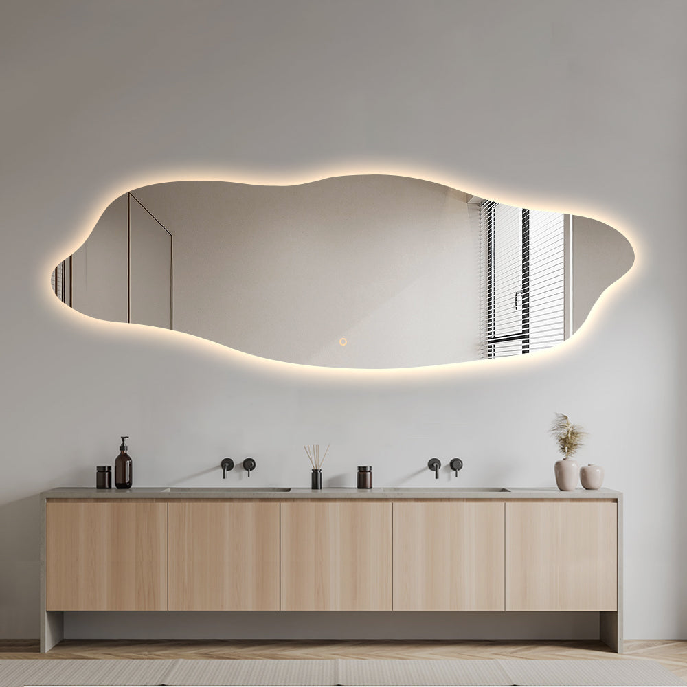 Venezia dimbart lysspeil m/antidugg 60x180 cm