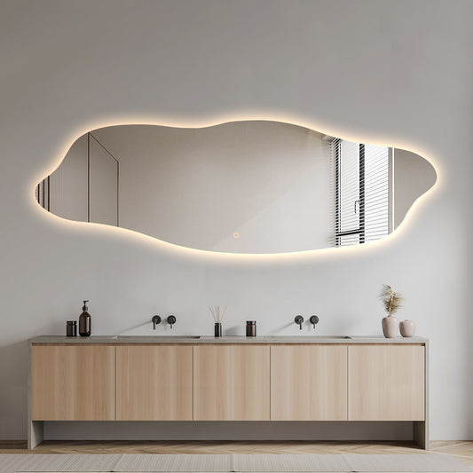 Venezia dimbart lysspeil m/antidugg 60x180 cm
