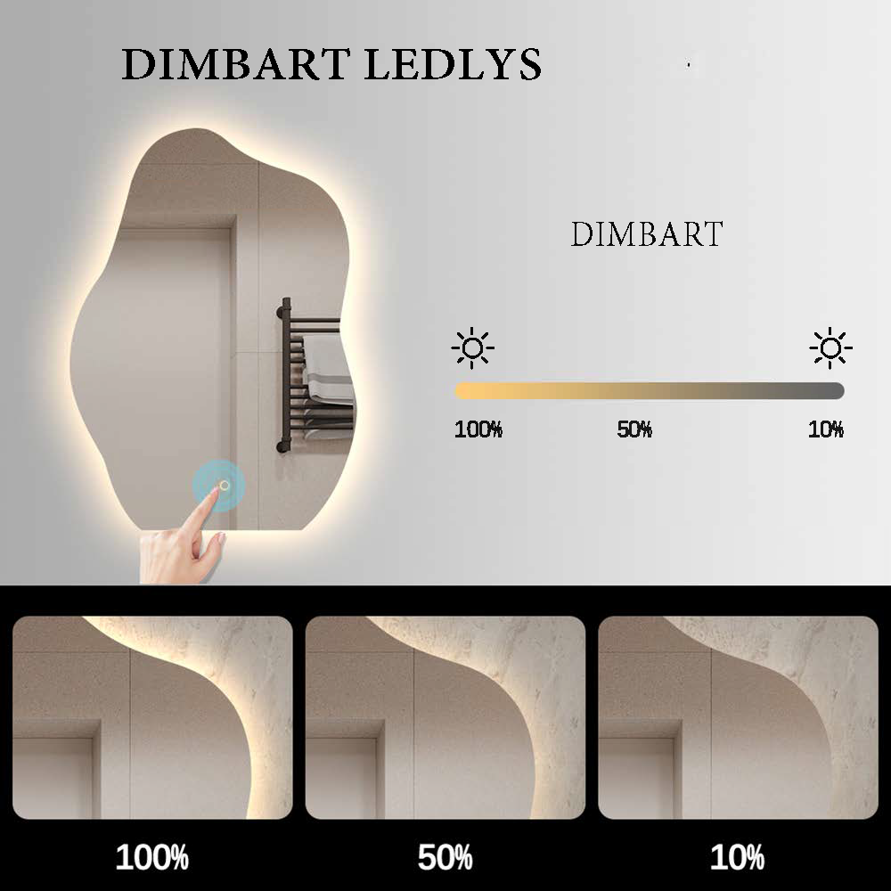 Catalina dimbart lysspeil m/antidugg 75cm