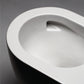Centria pure vortex veggtoalett, sort matt
