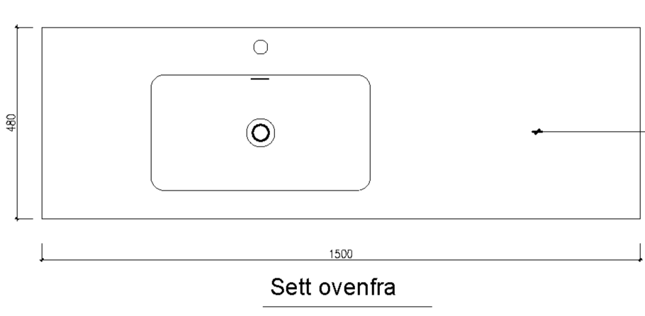 Nordic frame 150 enkel servant