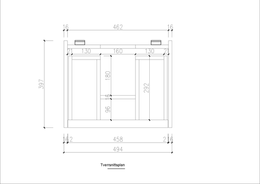 Nordic frame 50 eik UTEN/Servant