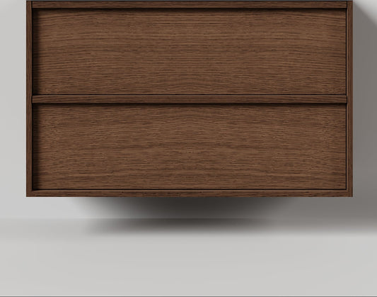 Nordic frame 100 mørk eik UTEN/servant