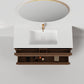 Nordic frame 120 mørk eik m/servant UTEN/speil