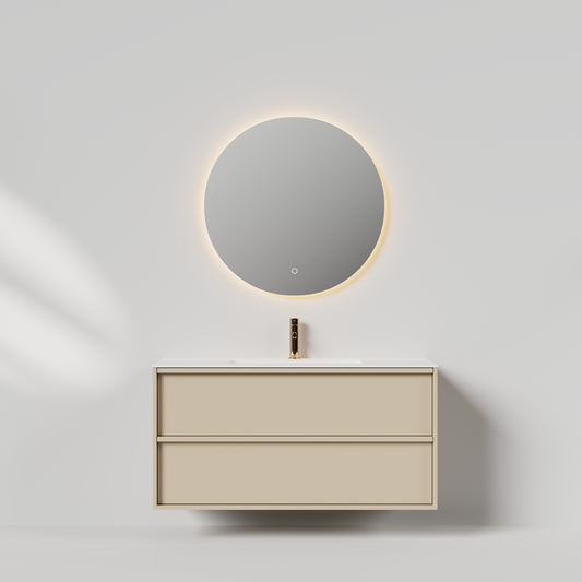 Nordic frame 120 lys grå m/servant & speil