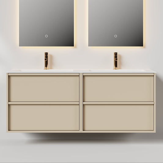 Nordic frame 150 lys grå m/dobbel servant UTEN/speil