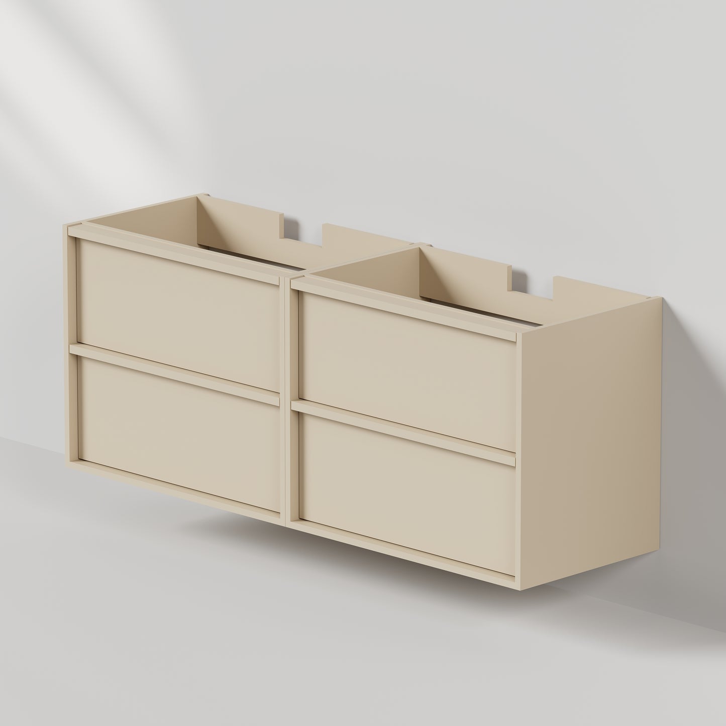 Nordic frame 150 lys grå UTEN/servant (For dobbel)