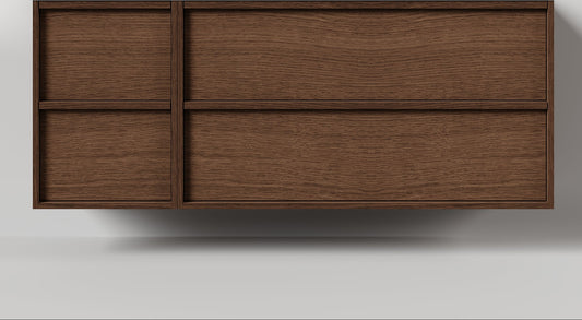 Nordic frame 150 mørk eik UTEN/servant (Utsparing høyre)