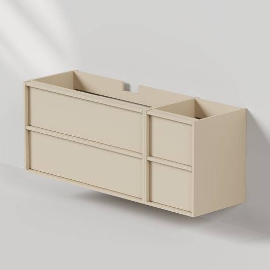 Nordic frame 150 lys grå UTEN/servant (Utsparing venstre)