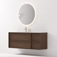 Nordic frame 150 valnøtt m/enkel servant & speil