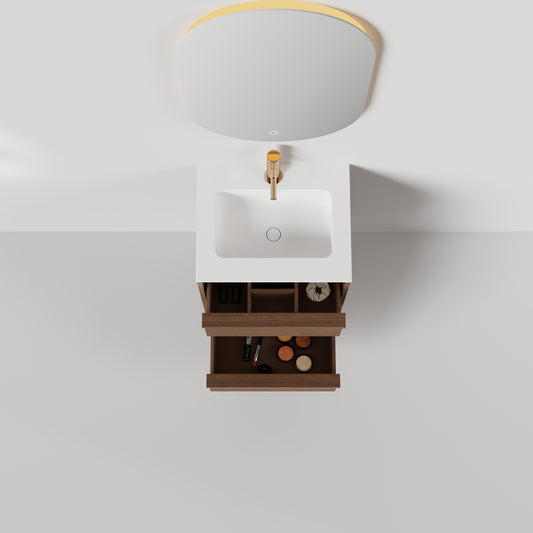 Nordic frame 50 mørk eik m/servant UTEN/speil