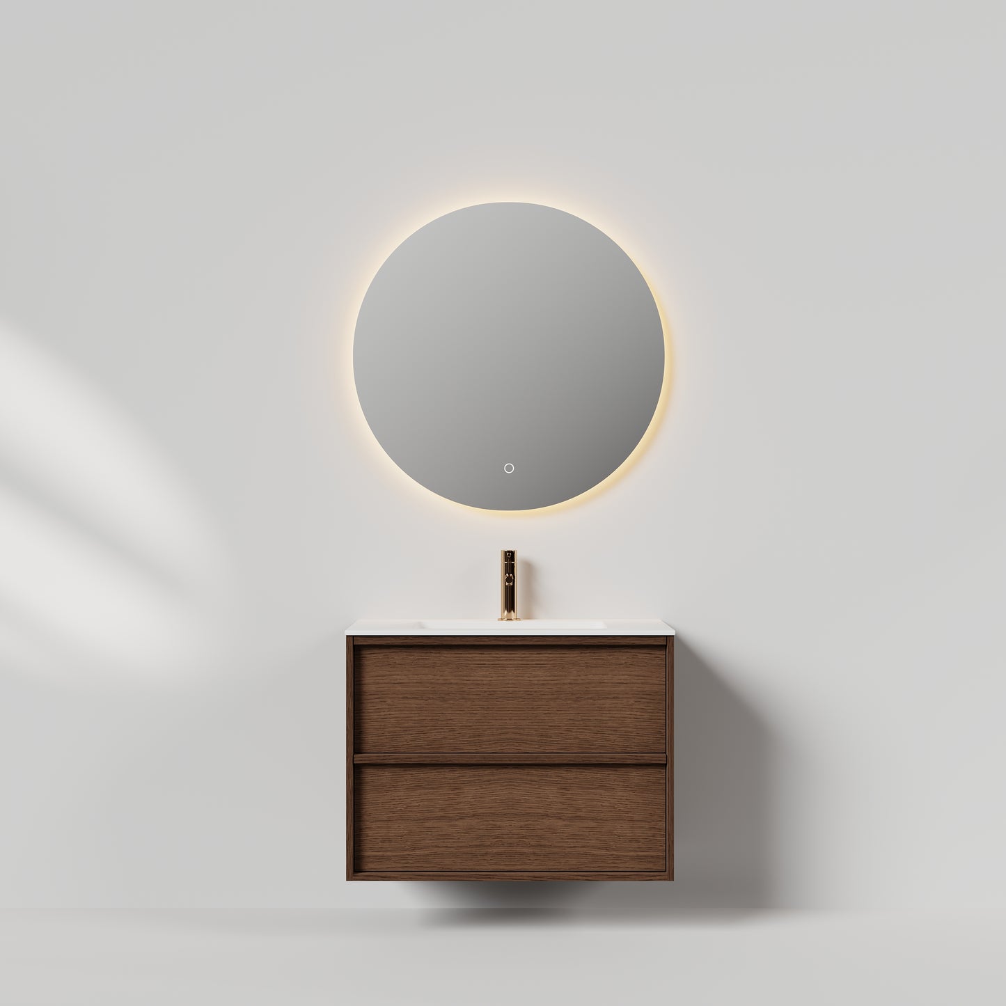 Nordic frame 80 mørk eik m/servant & speil