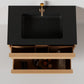 Nordic frame 80 naturlig eik m/sort matt servant UTEN/speil