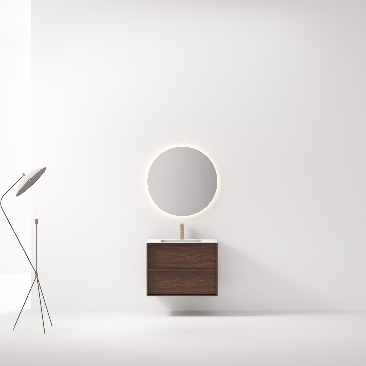 Nordic frame 80 valnøtt m/servant & speil