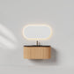 Nordic shape 100 eik med sort matt servant og ledspeil