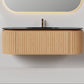 Nordic Shape 150 eik med sort matt servant u/speil