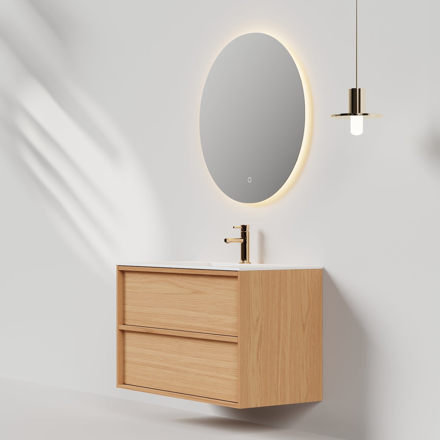 Nordic frame 100 eik m/servant & speil V2