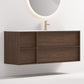 Nordic frame 150 valnøtt m/enkel servant UTEN/speil, høyre