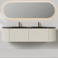 Nordic shape 180 beige m/sort matt servant
